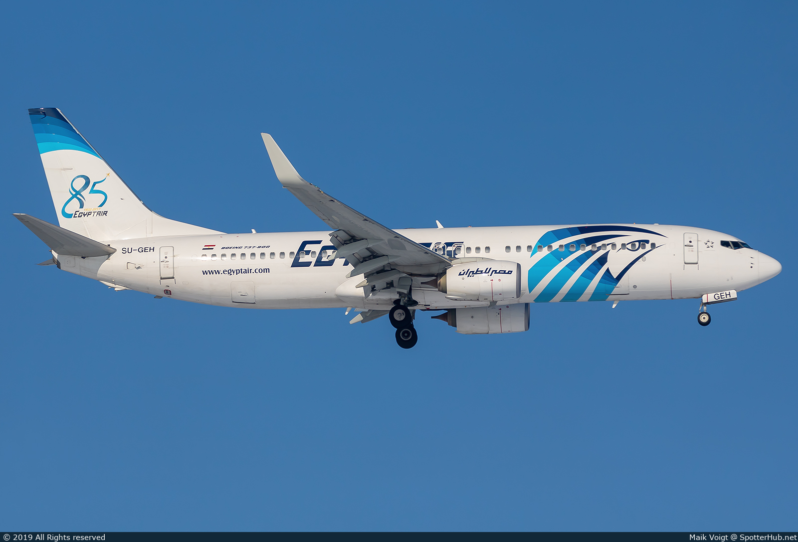 Photo of SU-GEH - Boeing 737-866 operated by Egyptair