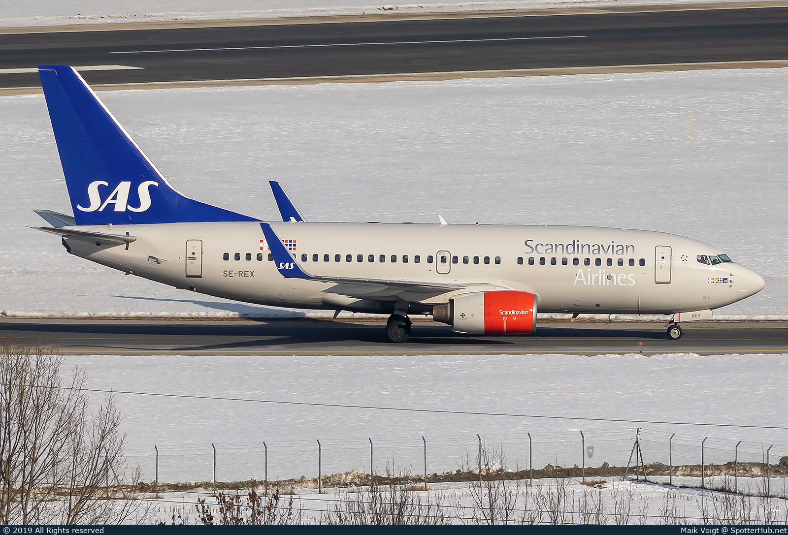 Photo of SE-REX - Boeing 737-76N operated by SAS Scandinavian Airlines