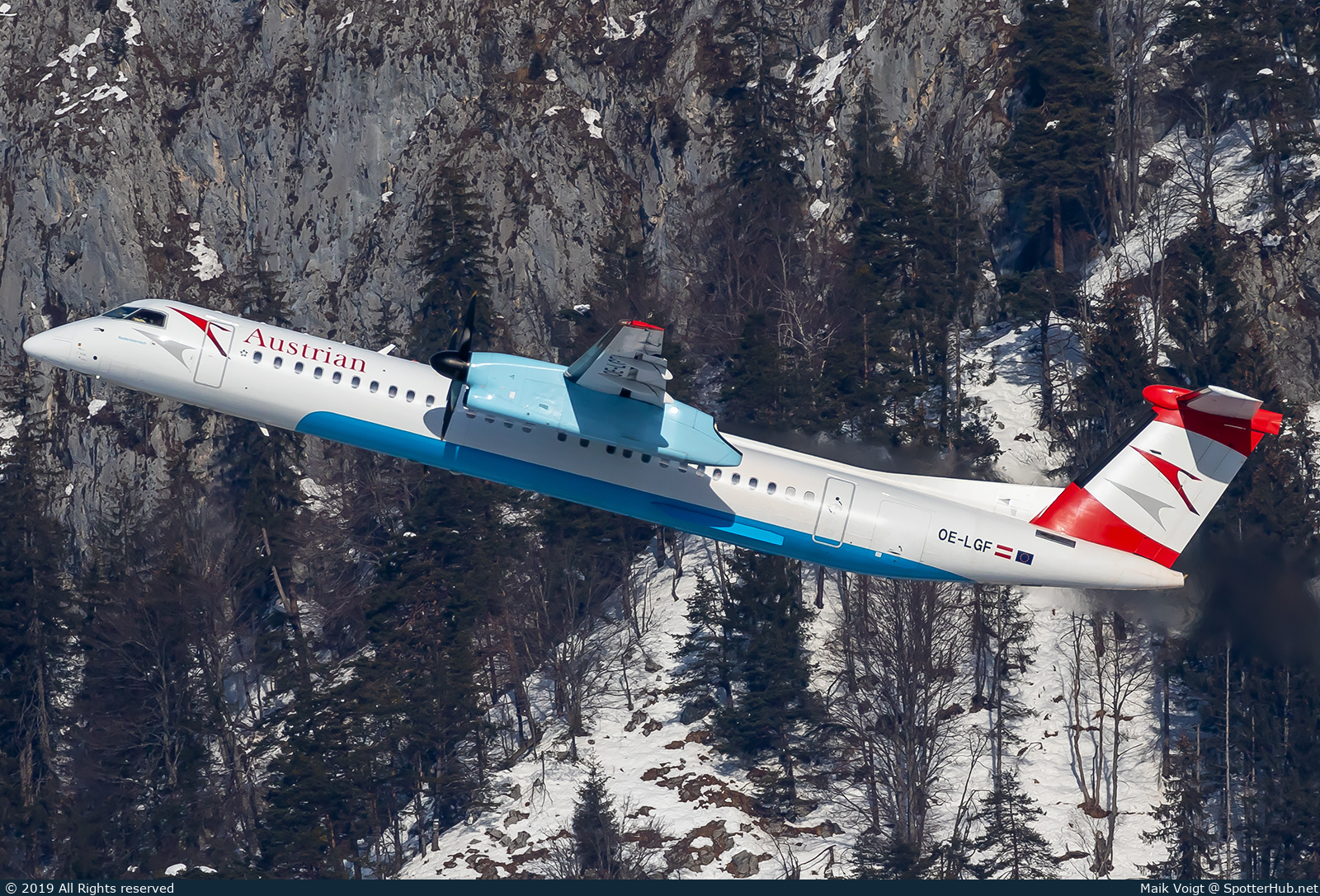 Photo of OE-LGF - Bombardier DHC-8-402 Dash 8 Q400 operated by Austrian Airlines