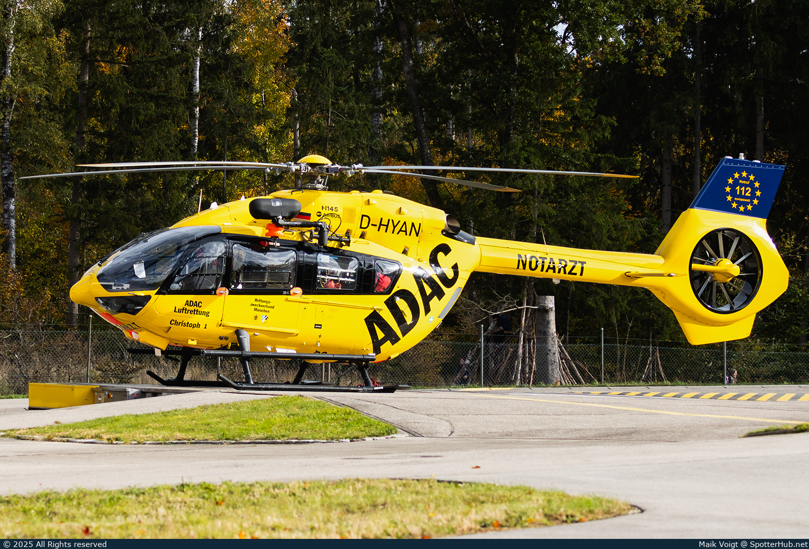 Photo of D-HYAN - Airbus Helicopters H145 operated by ADAC Luftrettung