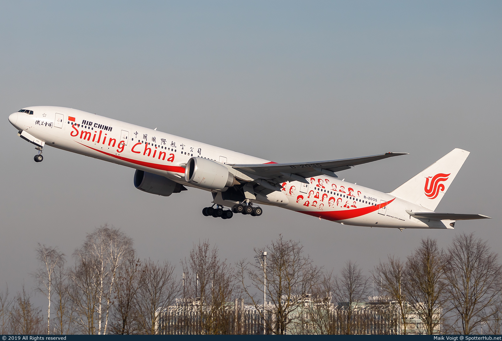 Photo of B-2035 - Boeing 777-39L(ER) operated by Air China