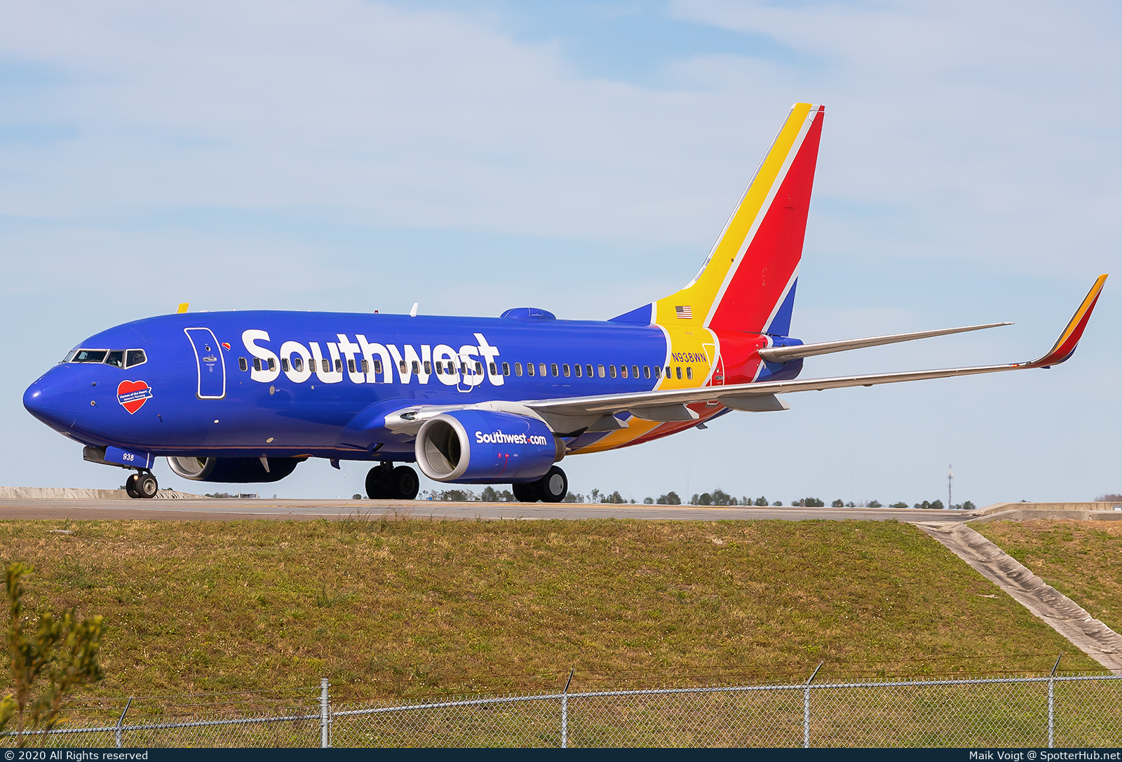 Photo of N938WN - Boeing 737-7H4 operated by Southwest Airlines