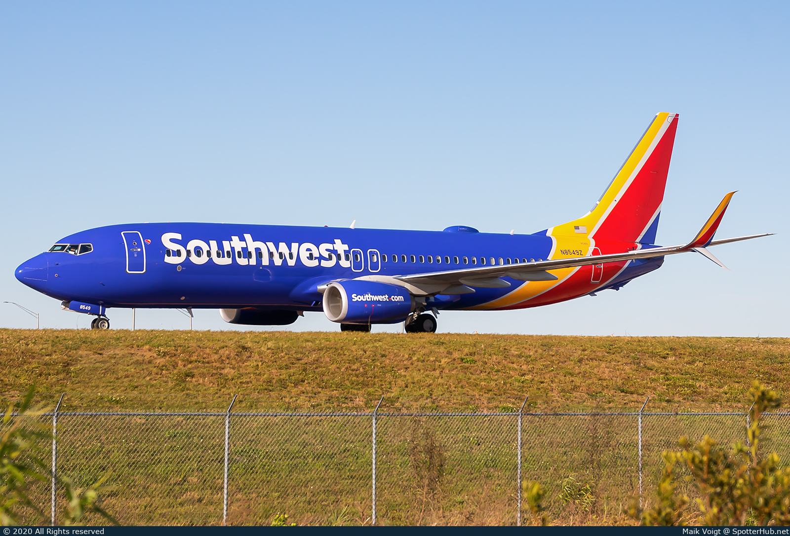 Photo of N8549Z - Boeing 737-8H4 operated by Southwest Airlines
