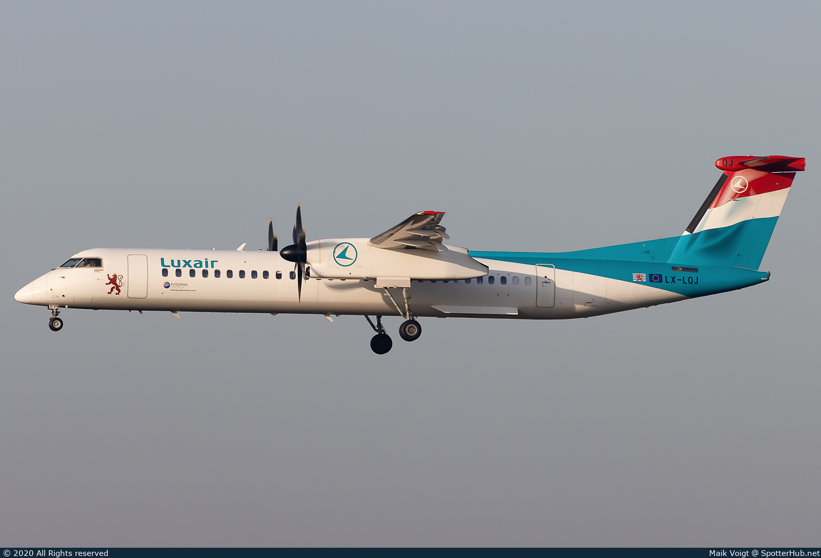 Photo of LX-LQJ - Bombardier DHC-8-402 Dash 8 Q400 operated by Luxair