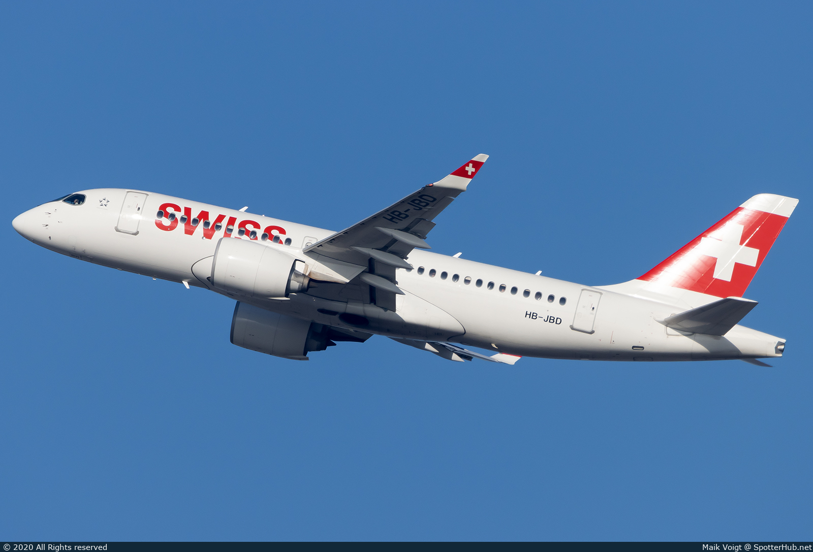 Photo of HB-JBD - Airbus A220-100 operated by Swiss International Air Lines