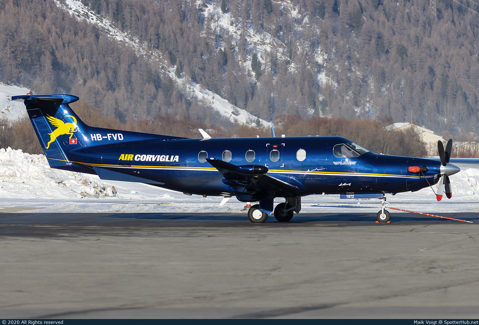 Photo of HB-FVD - Pilatus PC-12 NG operated by Air Corviglia