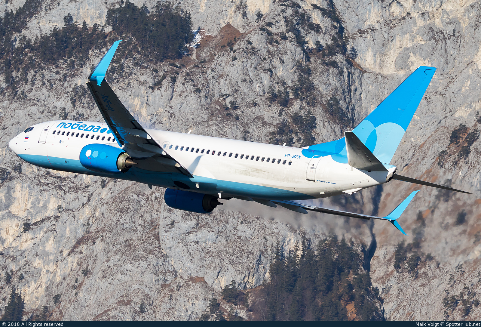 Photo of VP-BPX - Boeing 737-8AL operated by Pobeda