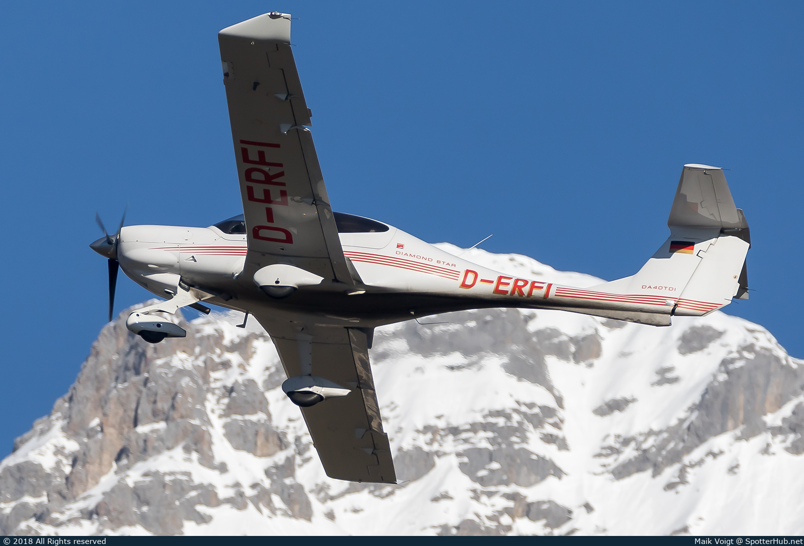 Photo of D-ERFI - Diamond DA40 Diamond Star TDI operated by Flugsportzentrum Tirol