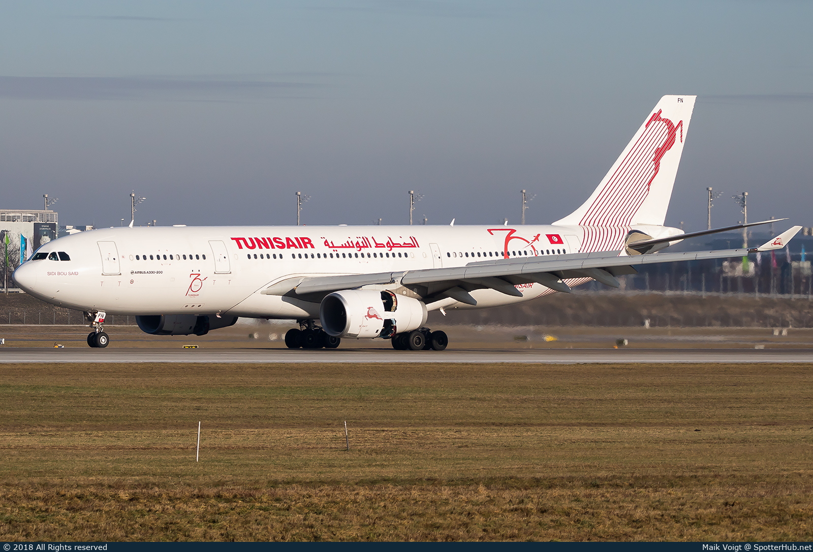 Photo of TS-IFN - Airbus A330-243 operated by Tunisair