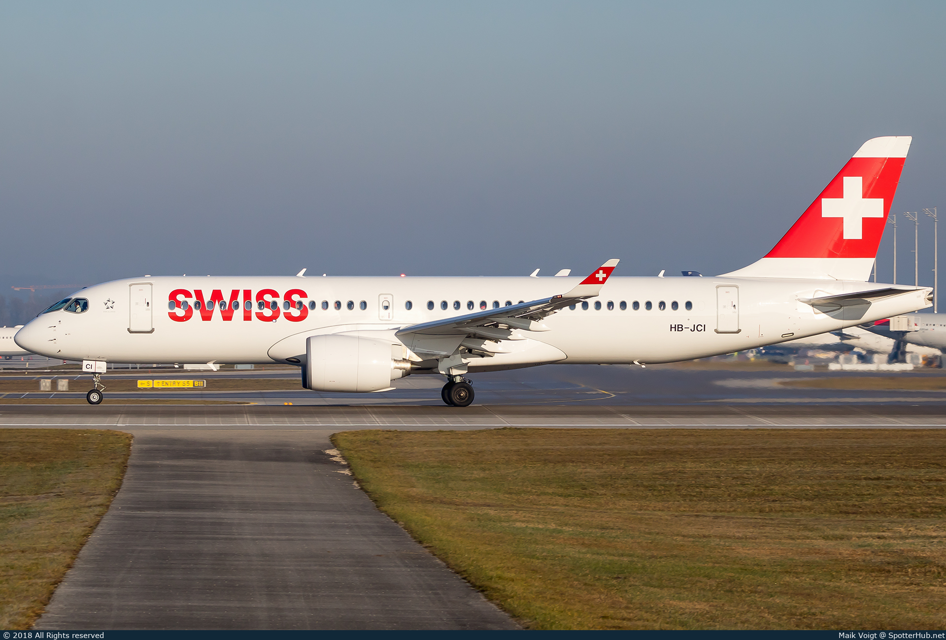 Photo of HB-JCI - Airbus A220-300 operated by Swiss International Air Lines