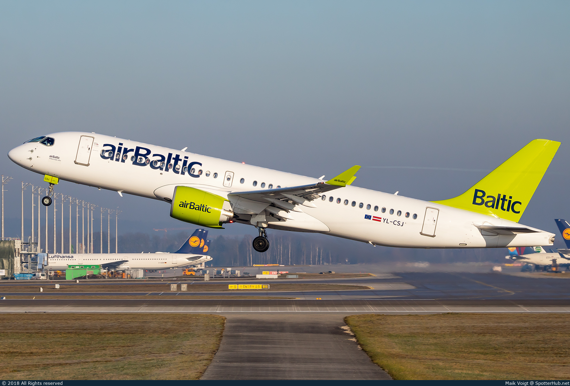 Photo of YL-CSJ - Airbus A220-300 operated by airBaltic