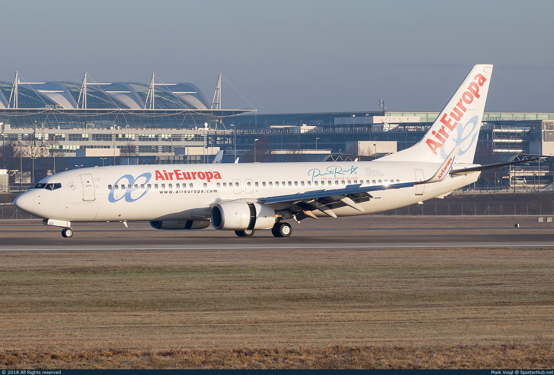 Photo of EC-KCG - Boeing 737-85P operated by Air Europa