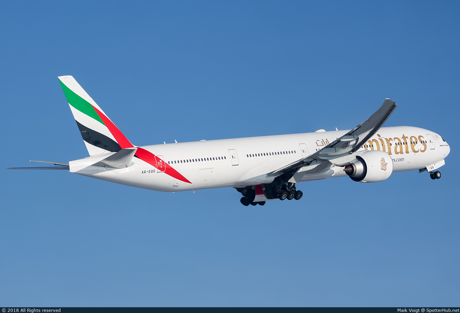 Photo of A6-EQG - Boeing 777-31H(ER) operated by Emirates