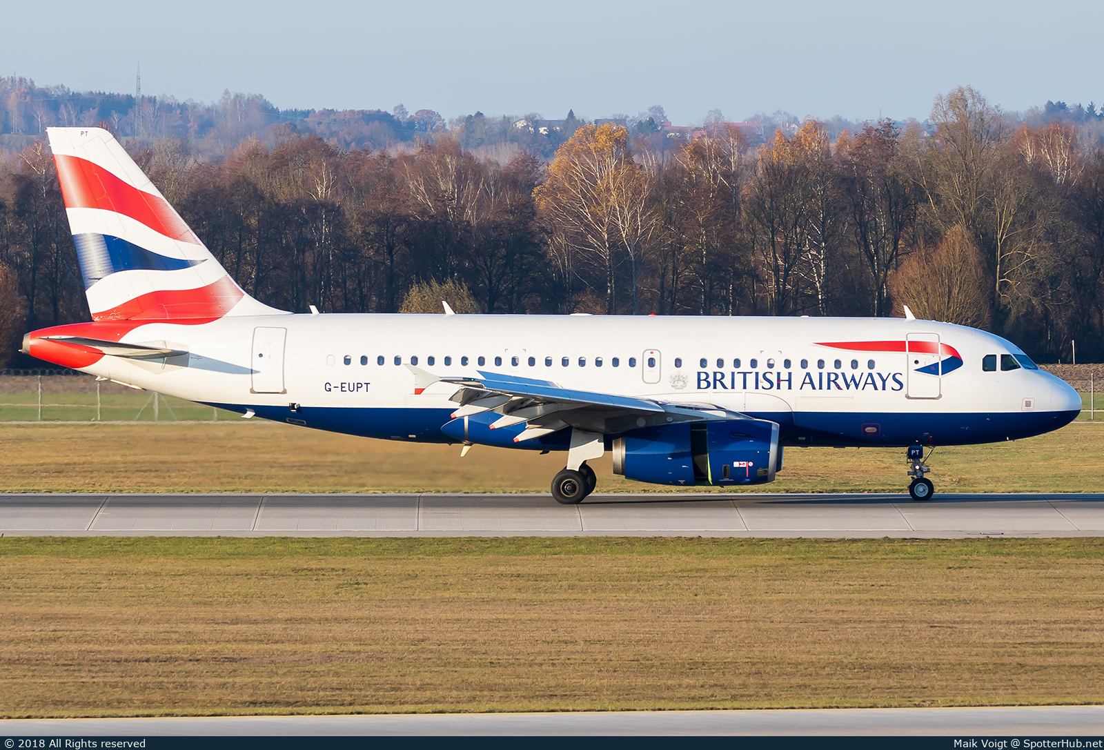 Photo of G-EUPT - Airbus A319-131 operated by British Airways