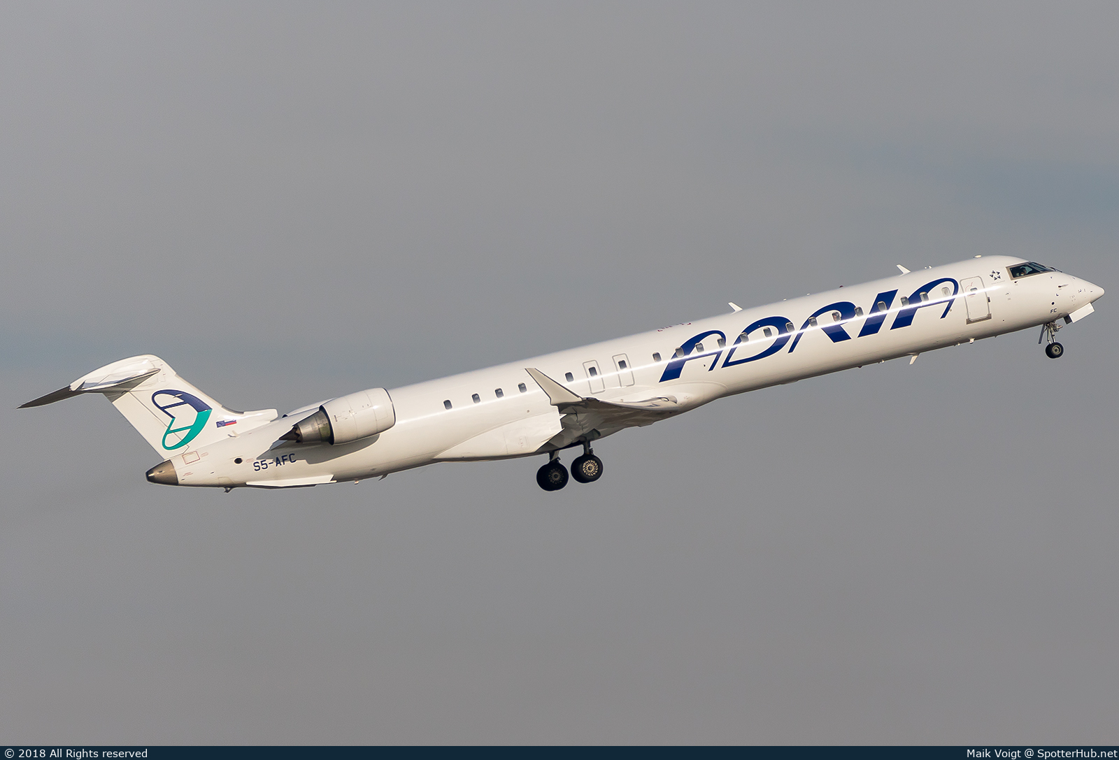 Photo of S5-AFC - Bombardier CRJ-900LR operated by Adria Airways