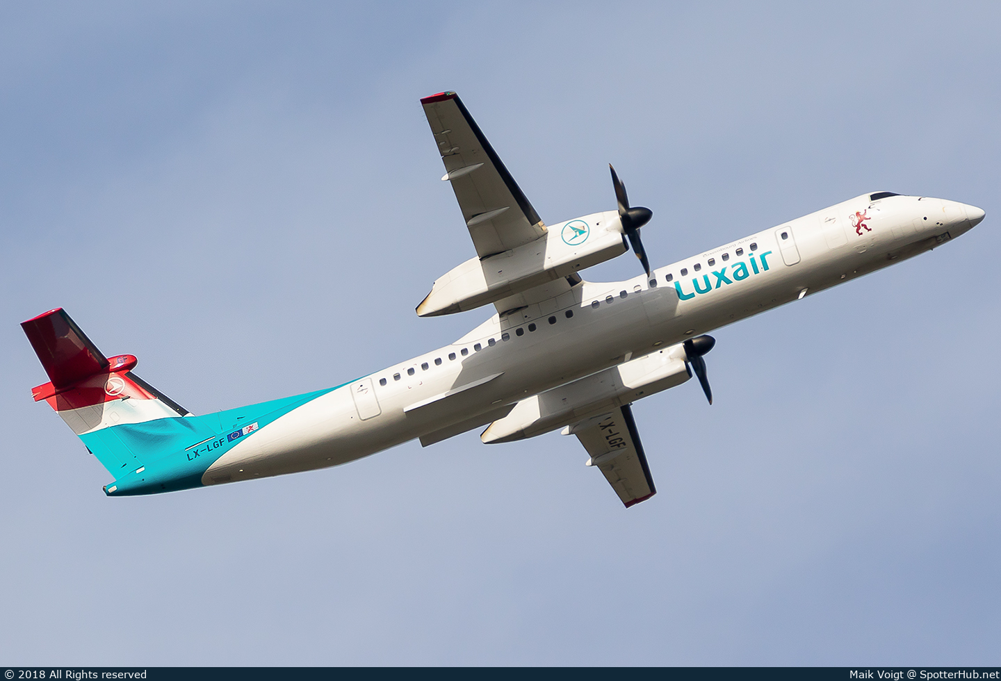 Photo of LX-LGF - Bombardier DHC-8-402 Dash 8 Q400 operated by Luxair