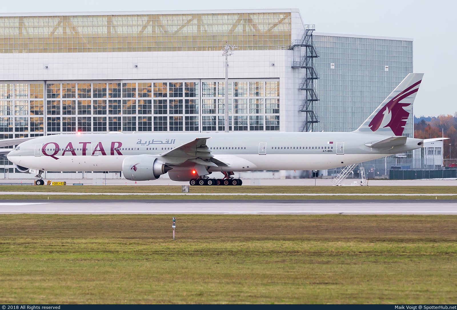 Photo of A7-BEL - Boeing 777-3DZ(ER) operated by Qatar Airways