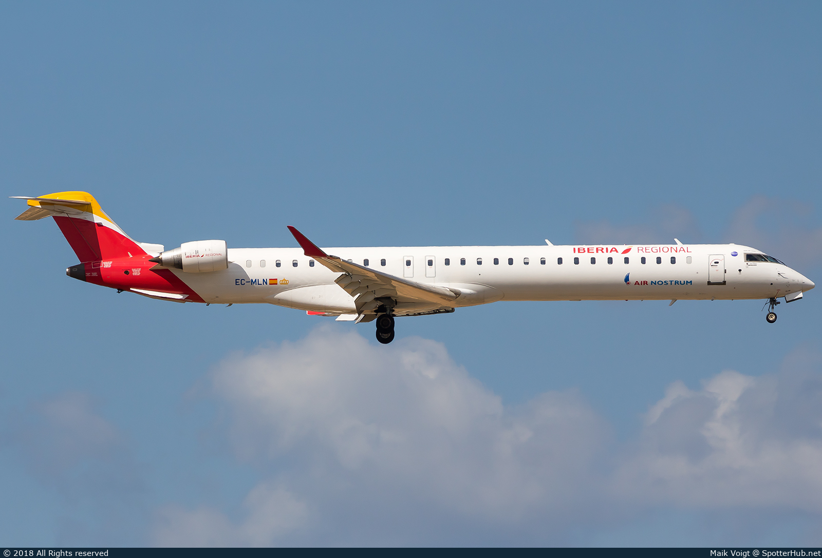 Photo of EC-MLN - Bombardier CRJ-1000 operated by Iberia Regional (opb Air Nostrum)