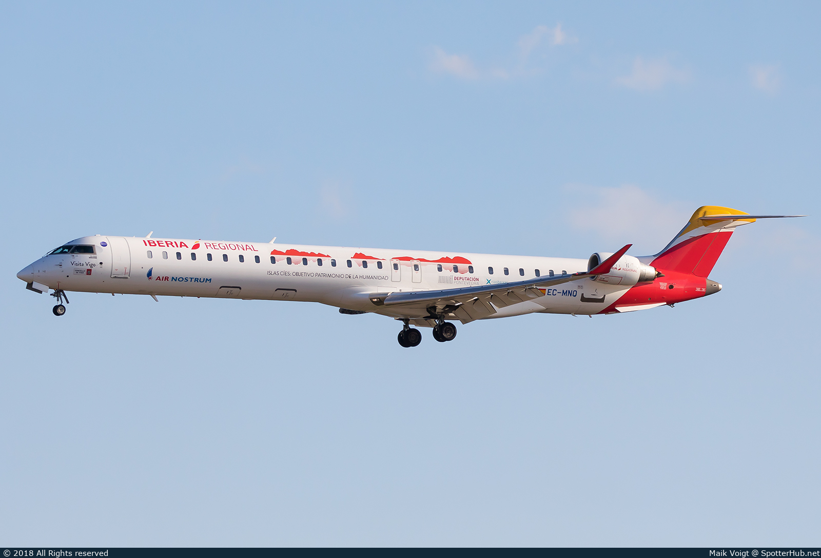 Photo of EC-MNQ - Bombardier CRJ-1000 operated by Iberia Regional (opb Air Nostrum)