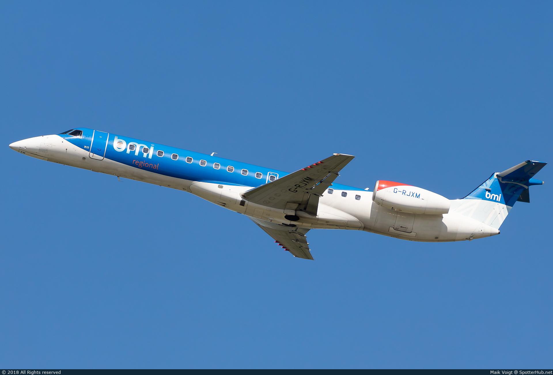 Photo of G-RJXM - Embraer ERJ-145MP operated by bmi Regional