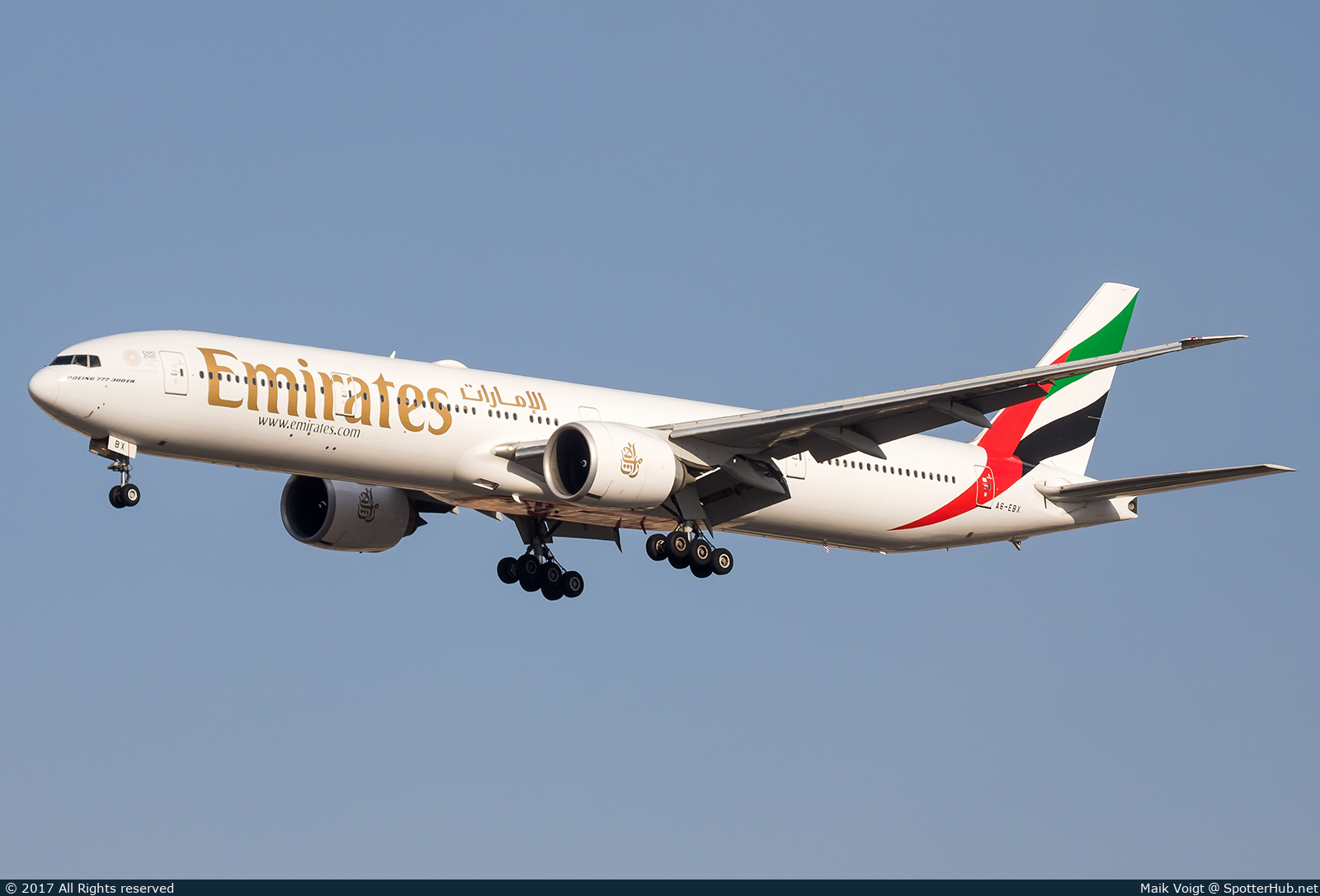Photo of A6-EBX - Boeing 777-31H(ER) operated by Emirates
