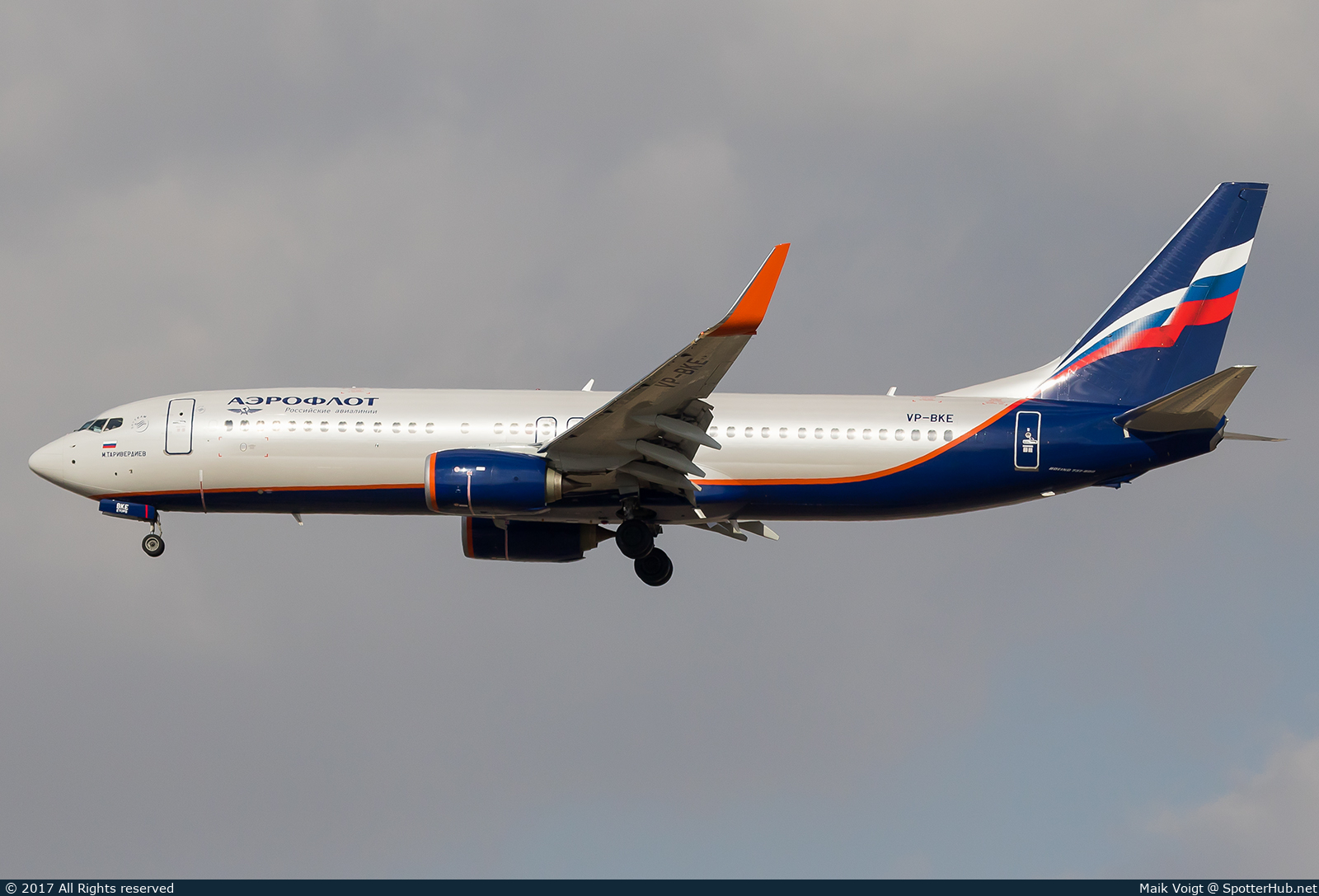 Photo of VP-BKE - Boeing 737-8LJ operated by Aeroflot