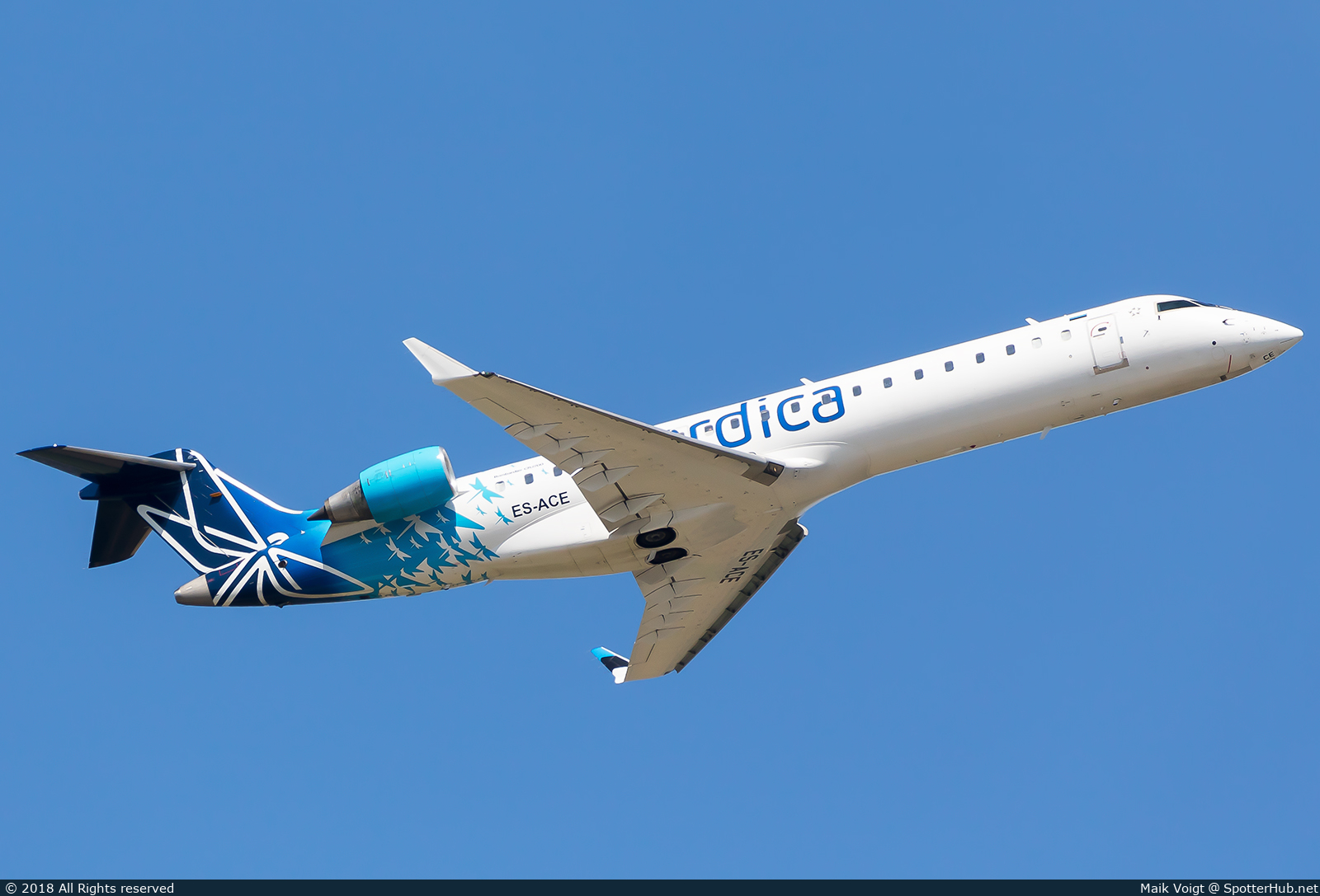 Photo of ES-ACE - Bombardier CRJ-701ER operated by Nordica (opb Regional Jet)