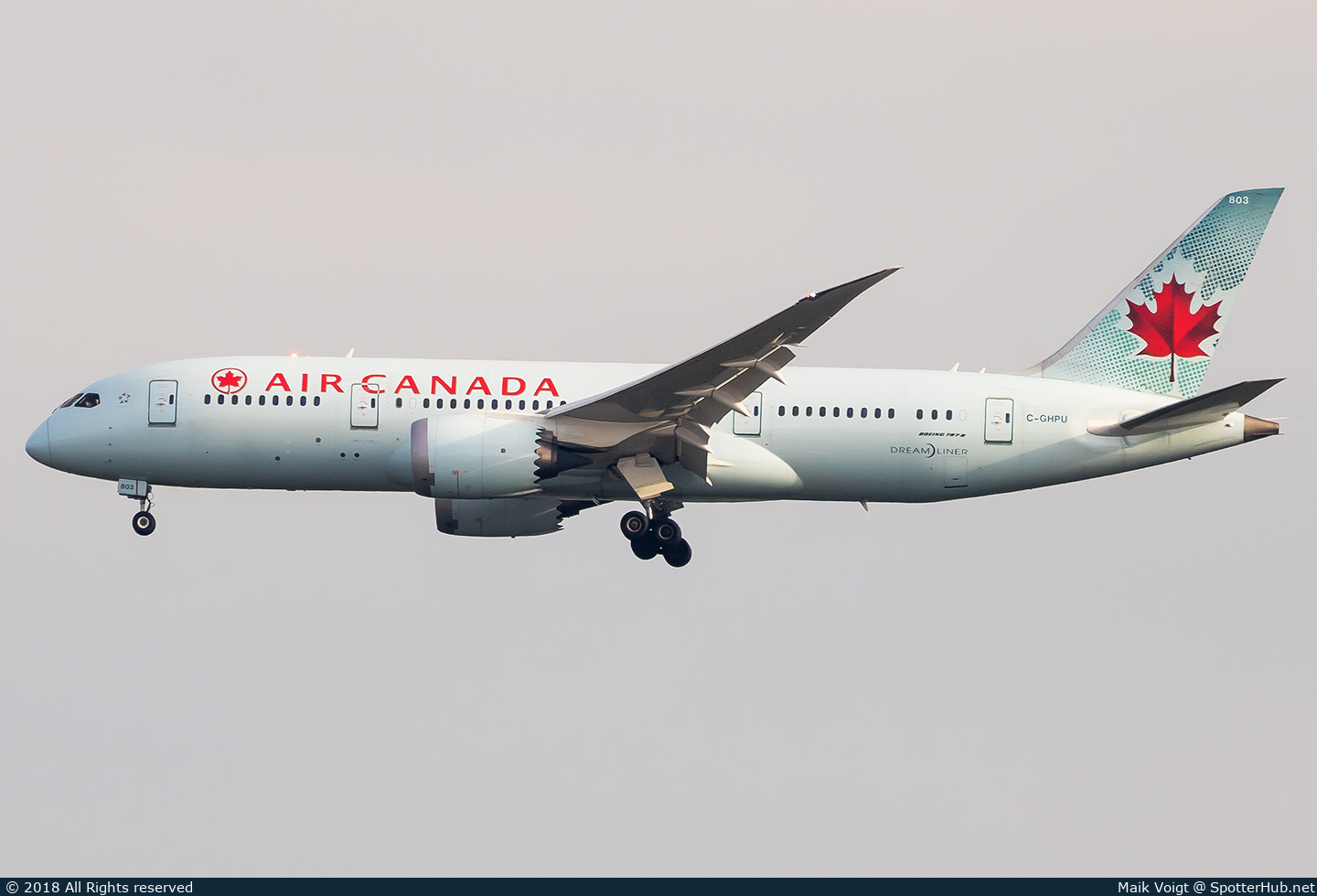 Photo of C-GHPU - Boeing 787-8 Dreamliner operated by Air Canada