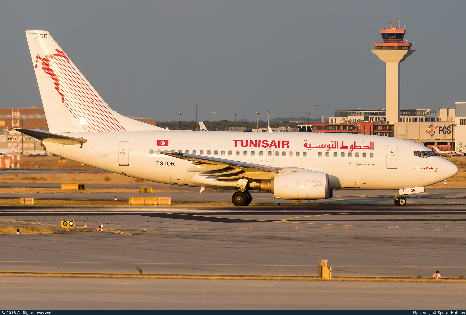 Photo of TS-IOR - Boeing 737-6H3 operated by Tunisair