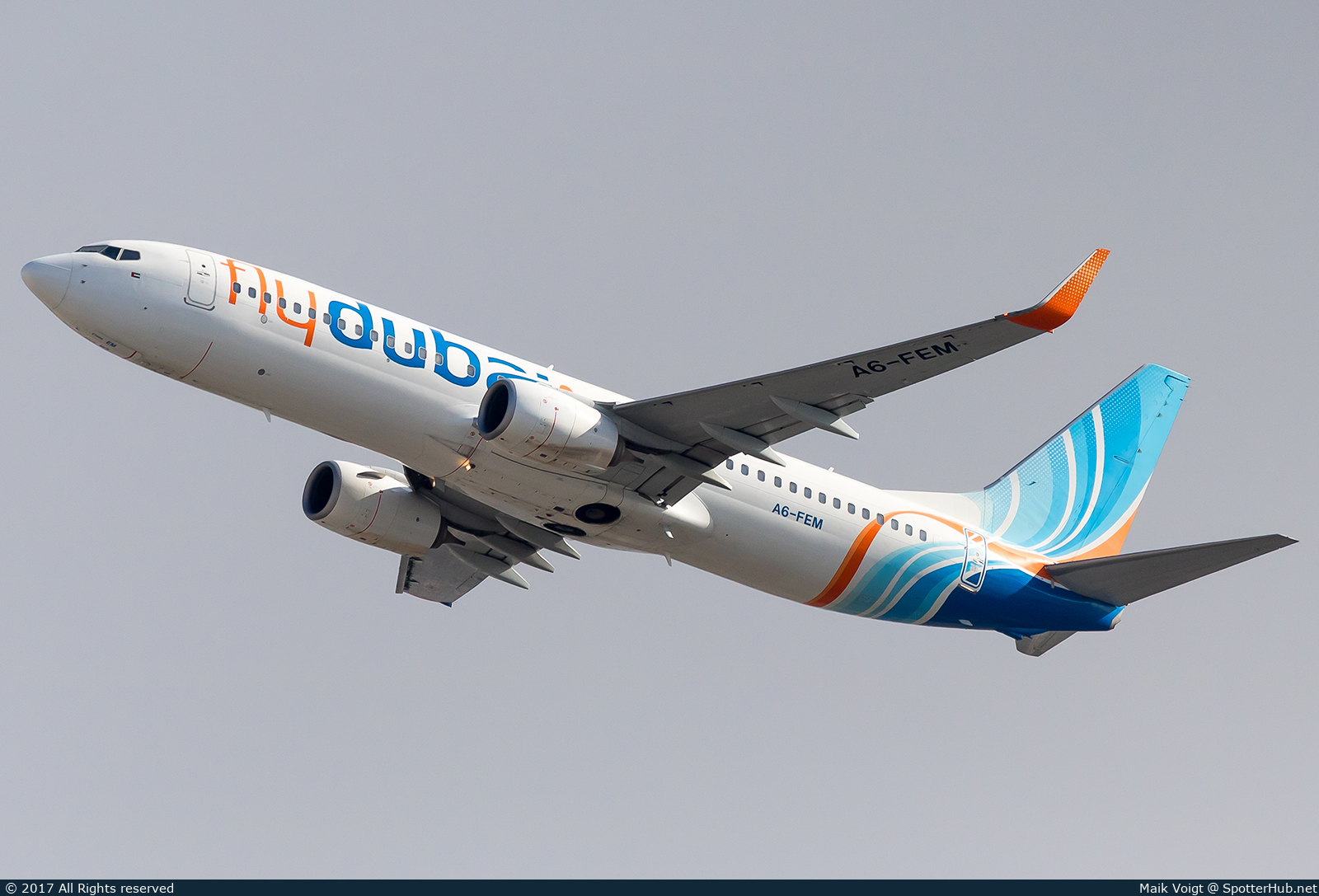 Photo of A6-FEM - Boeing 737-8KN operated by flydubai