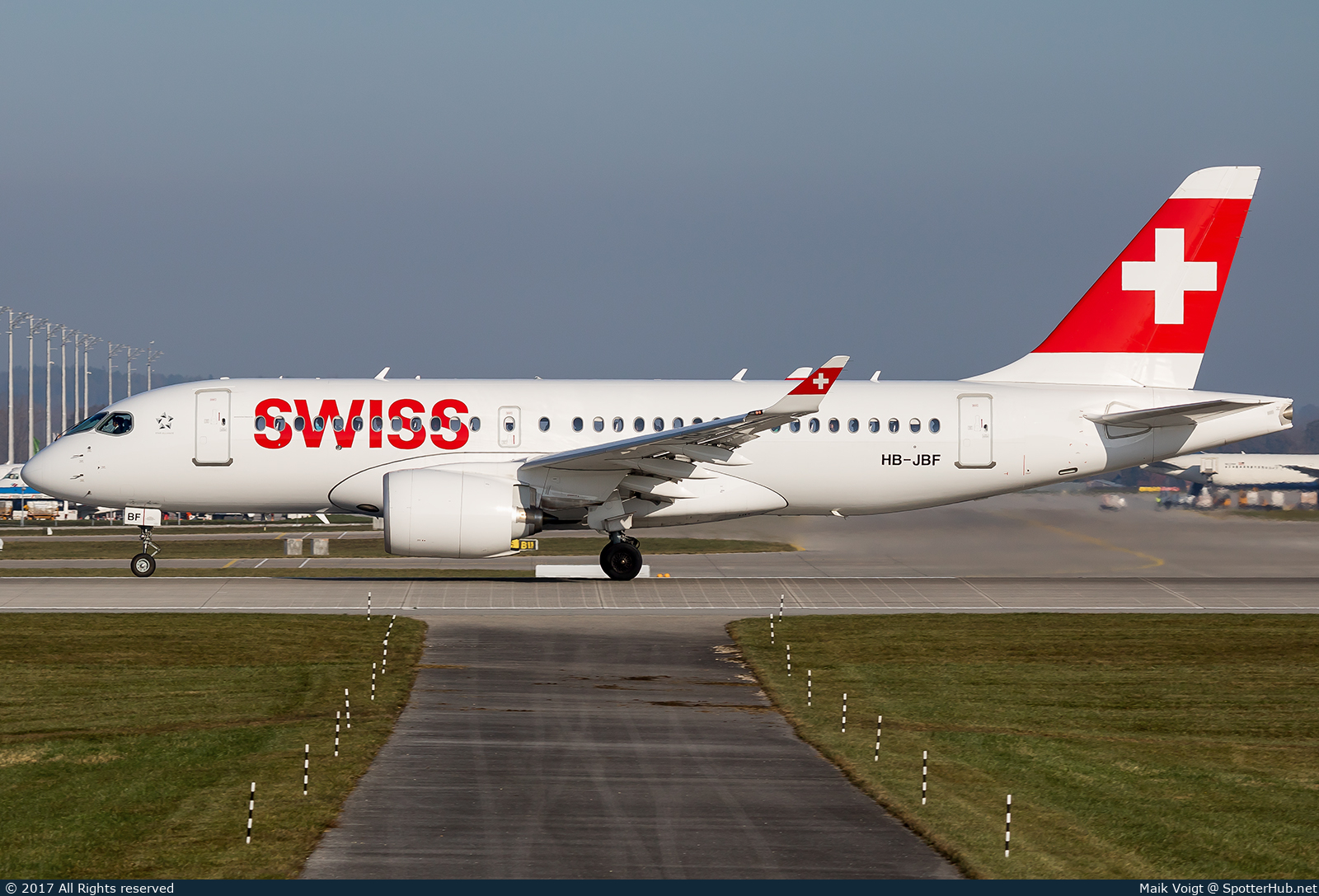 Photo of HB-JBF - Airbus A220-100 operated by Swiss International Air Lines