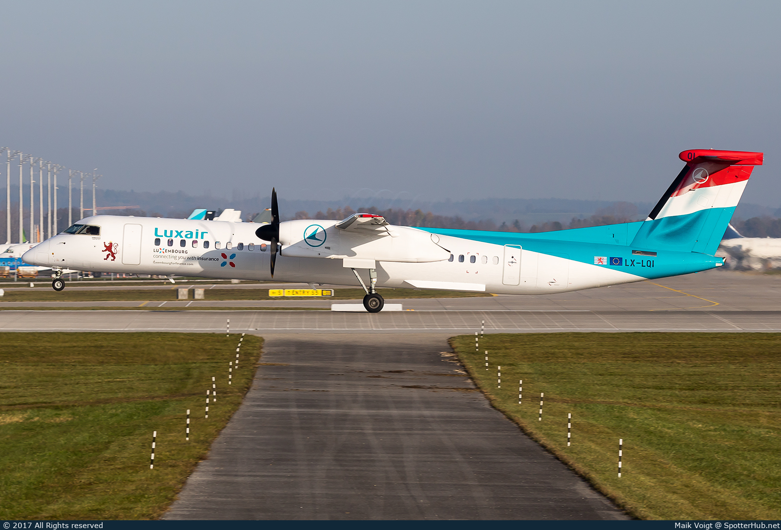 Photo of LX-LQI - Bombardier DHC-8-402 Dash 8 Q400 operated by Luxair