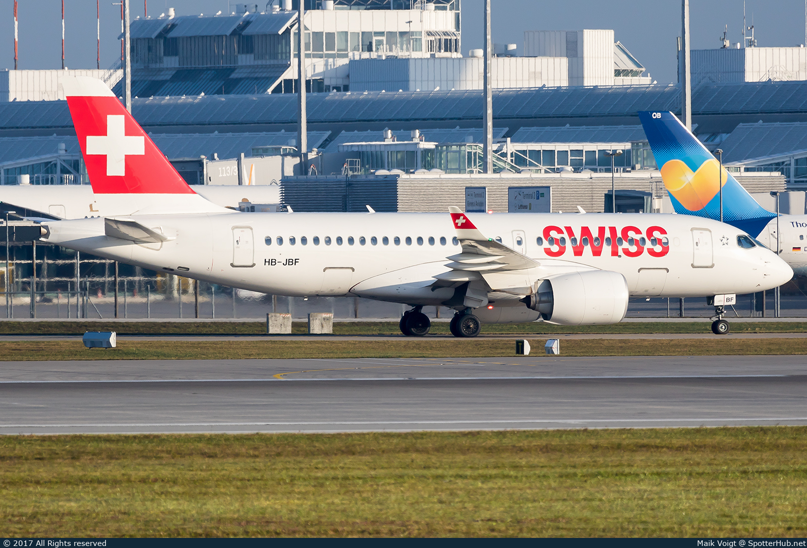 Photo of HB-JBF - Airbus A220-100 operated by Swiss International Air Lines