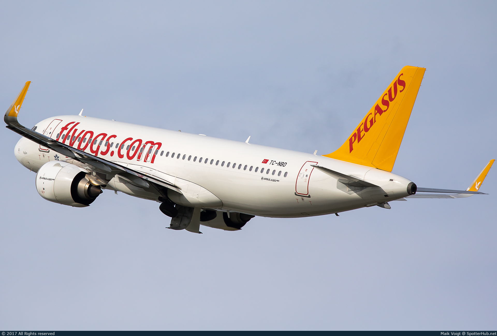 Photo of TC-NBE - Airbus A320-251N operated by Pegasus Airlines