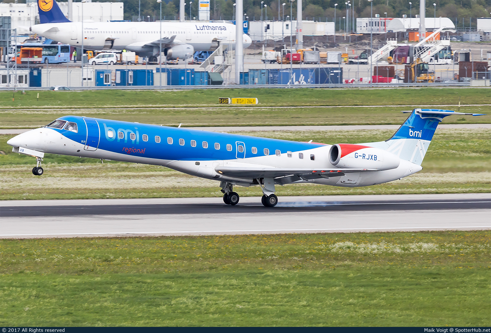 Photo of G-RJXB - Embraer ERJ-145EP operated by bmi Regional