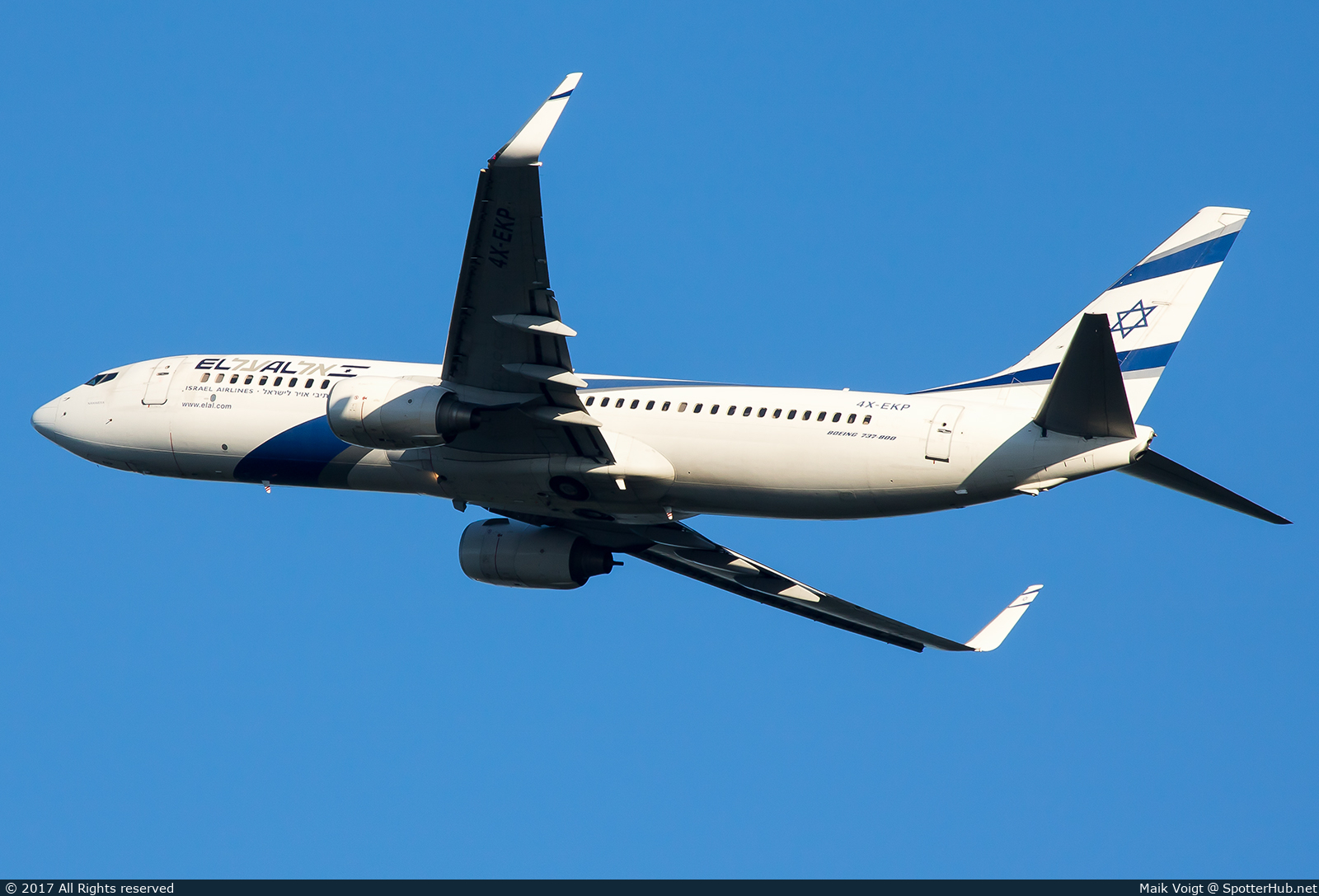 Photo of 4X-EKP - Boeing 737-8Q8 operated by El Al Israel Airlines