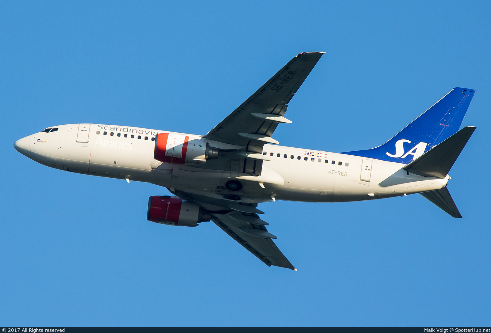 Photo of SE-RER - Boeing 737-7BX operated by SAS Scandinavian Airlines