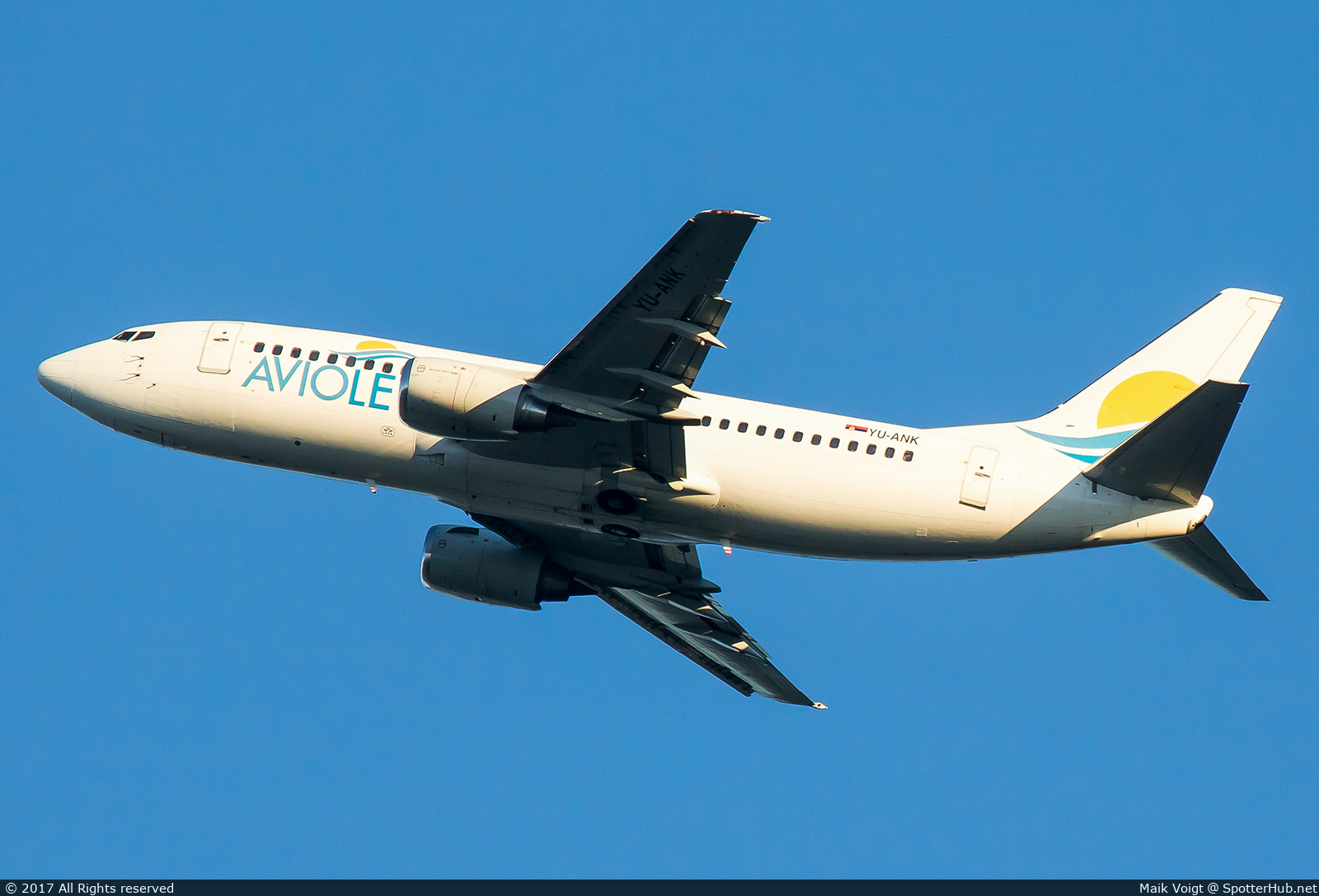 Photo of YU-ANK - Boeing 737-3H9 operated by Aviolet (opb Air Serbia)
