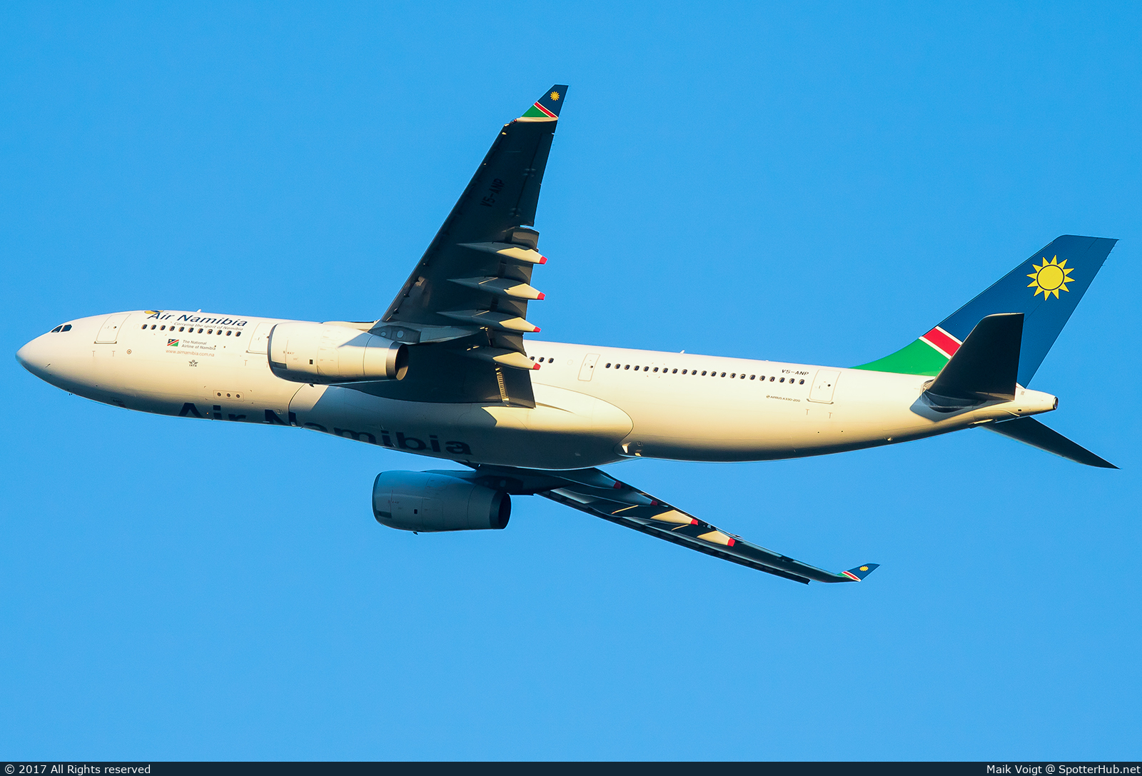 Photo of V5-ANP - Airbus A330-243 operated by Air Namibia