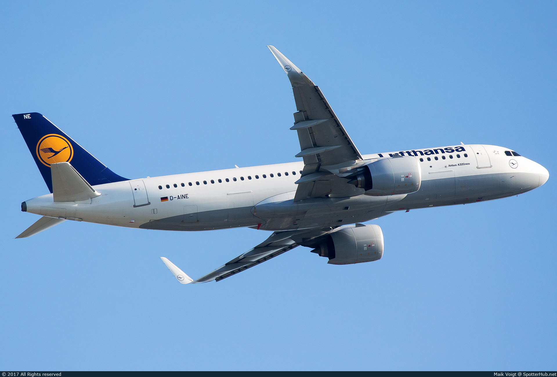 Photo of D-AINE - Airbus A320-271N operated by Lufthansa