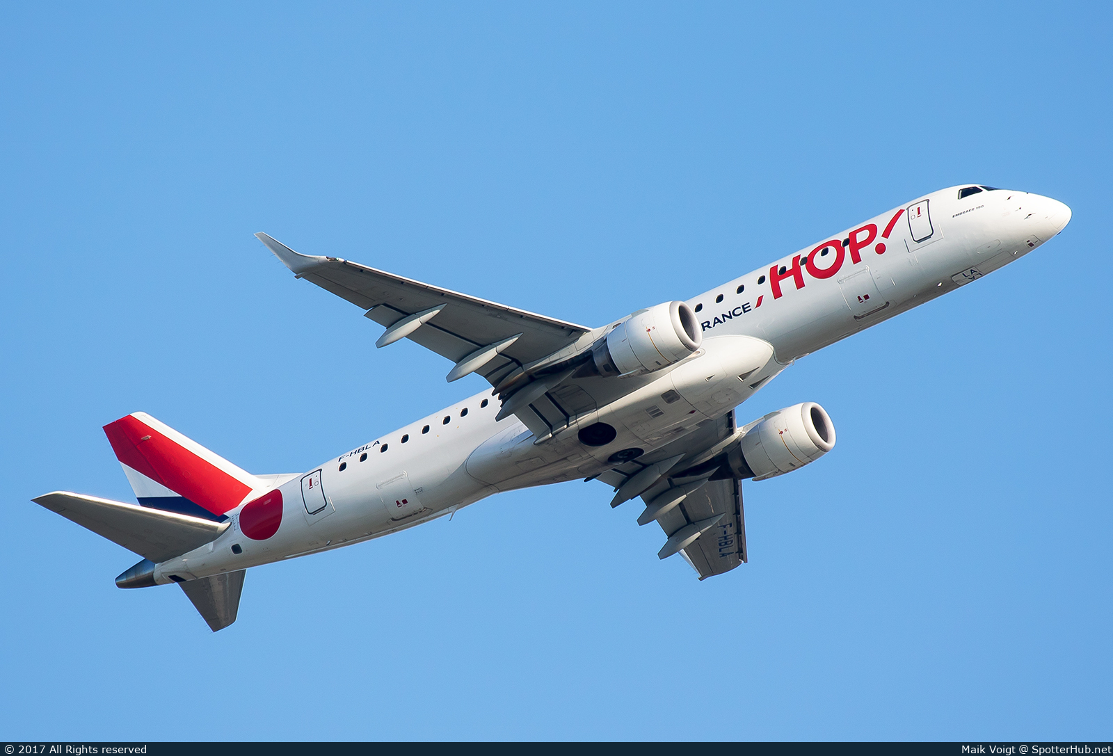 Photo of F-HBLA - Embraer ERJ-190LR operated by Air France HOP