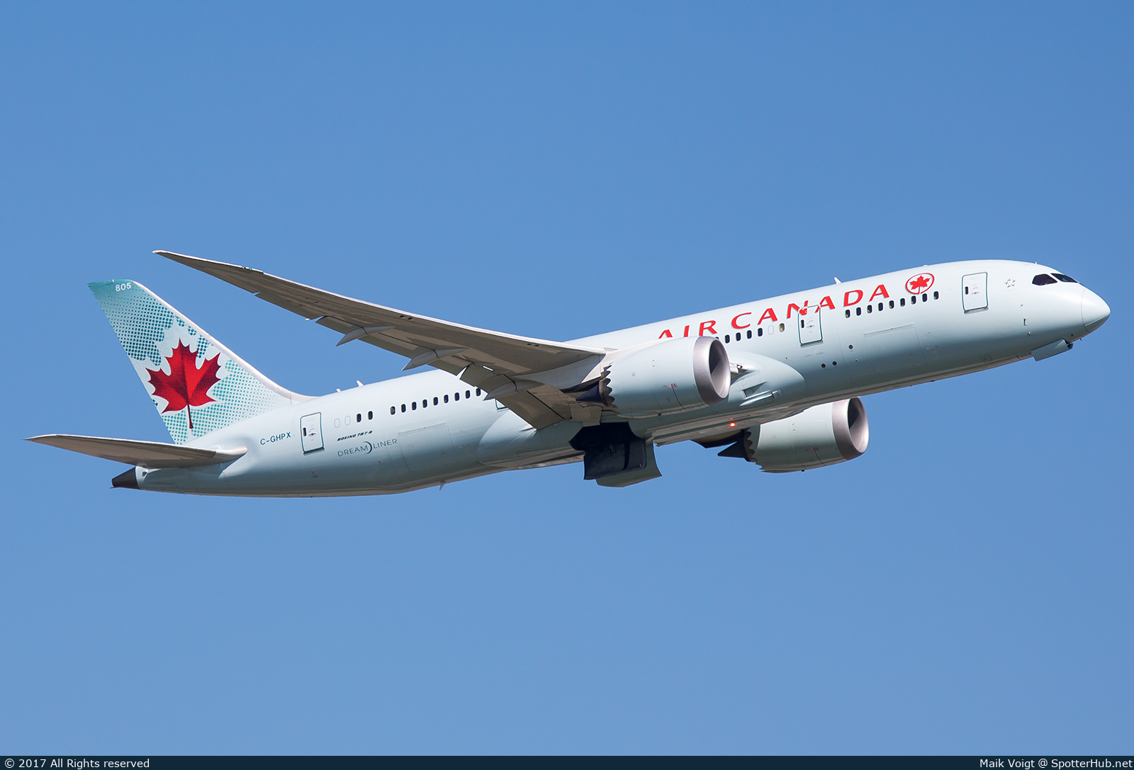 Photo of C-GHPX - Boeing 787-8 Dreamliner operated by Air Canada