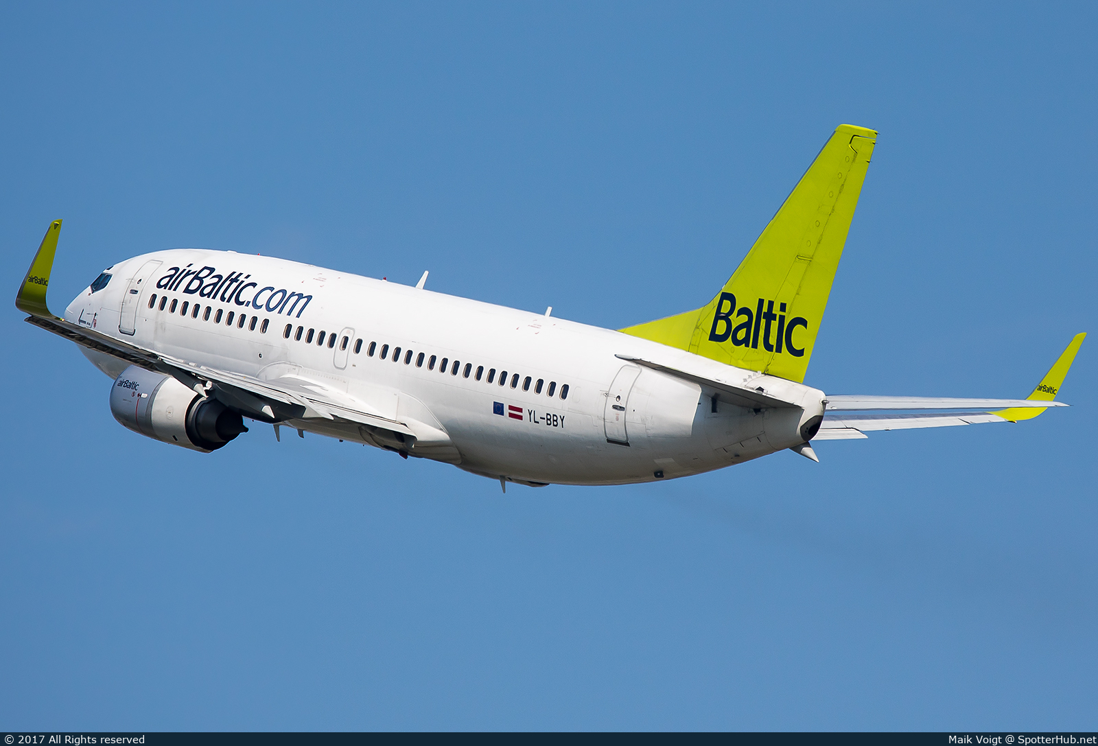 Photo of YL-BBY - Boeing 737-36Q operated by airBaltic