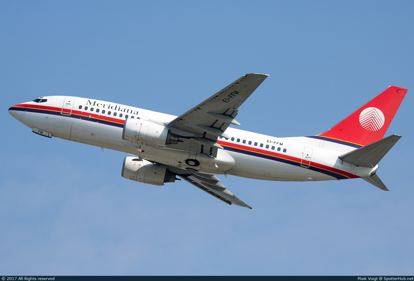 Photo of EI-FFM - Boeing 737-73S operated by Meridiana