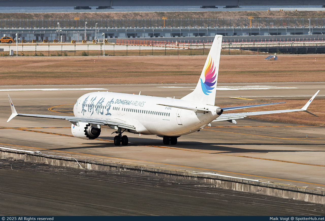 Photo of B-224C - Boeing 737 MAX 8 operated by Donghai Airlines