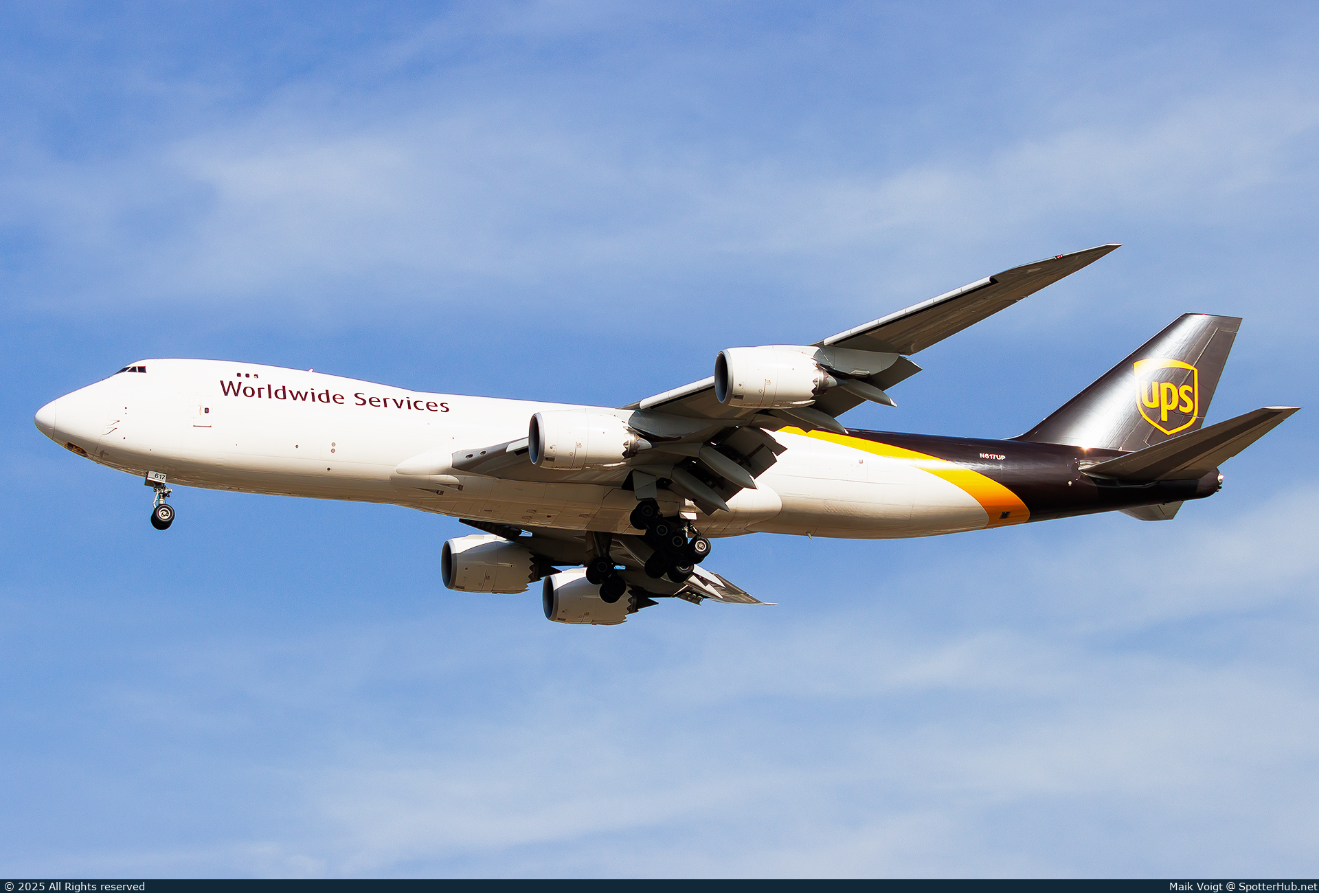 Photo of N617UP - Boeing 747-8F operated by UPS United Parcel Service