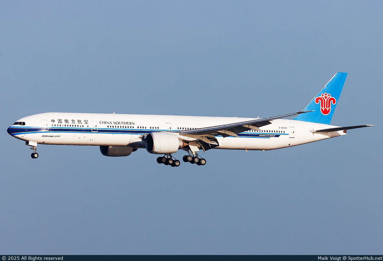Photo of B-2008 - Boeing 777-31B(ER) operated by China Southern Airlines