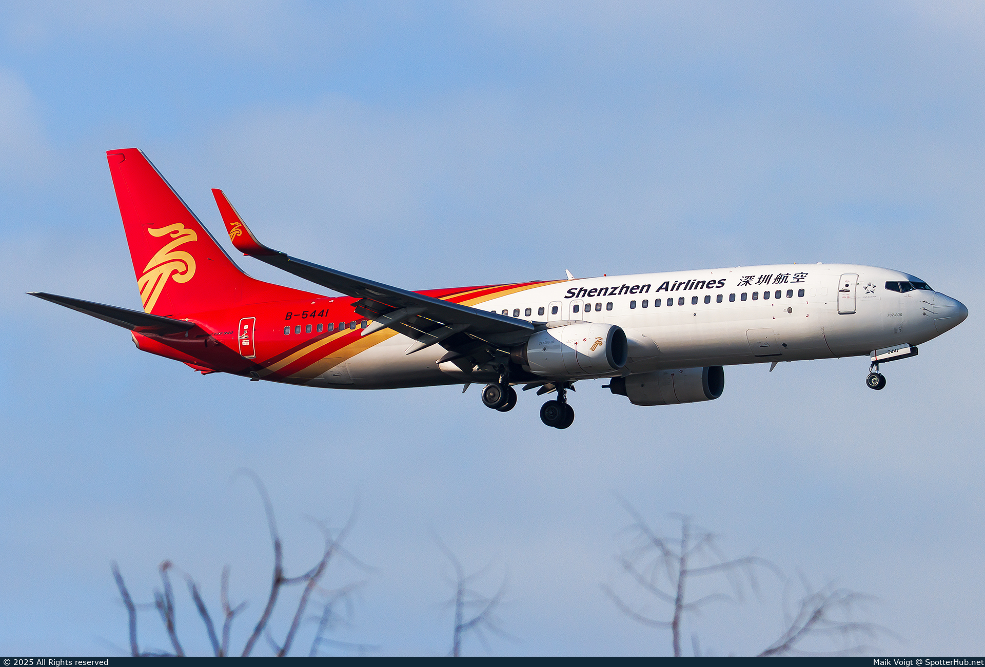 Photo of B-5441 - Boeing 737-87L operated by Shenzhen Airlines