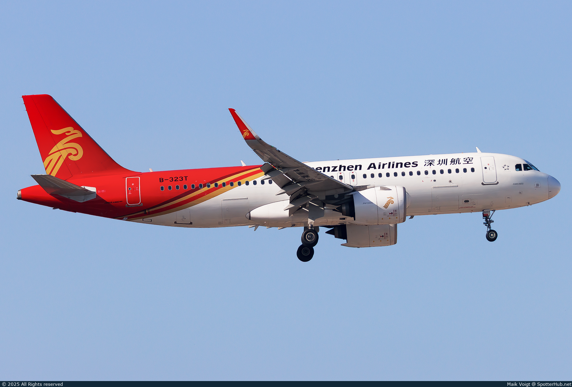 Photo of B-323T - Airbus A320-271N operated by Shenzhen Airlines