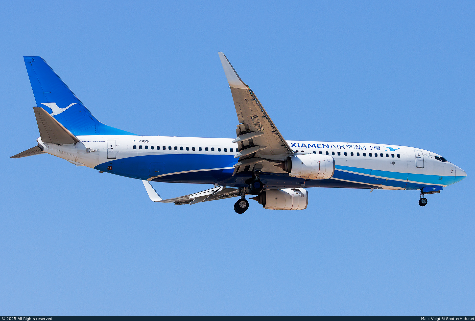 Photo of B-1369 - Boeing 737-85C operated by Xiamen Airlines